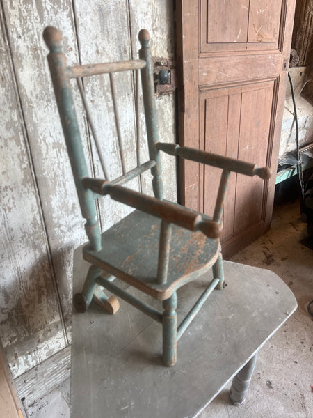 Vintage Chippy Paint Small Seat