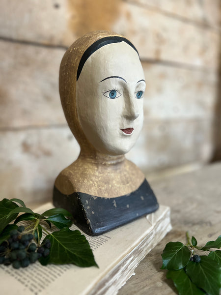 Vintage French Marotte Milliners Head