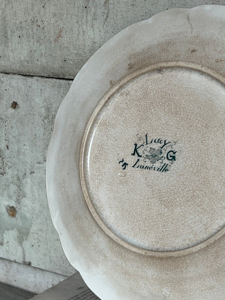 Beautiful Buttery Luneville Plate