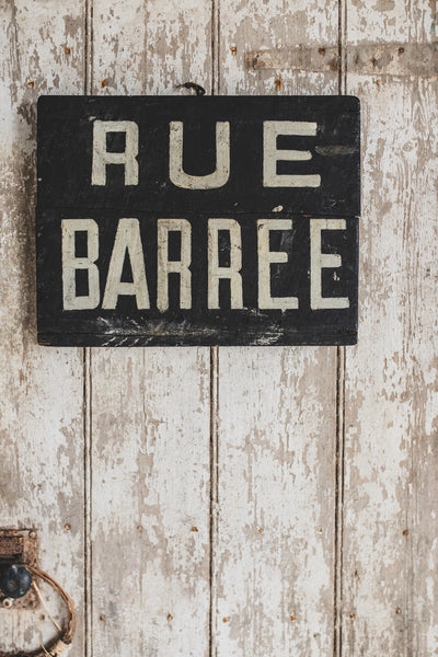 Vintage Handpainted French Sign