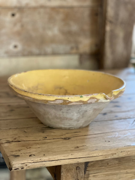 Antique Earthenware Bowl from France