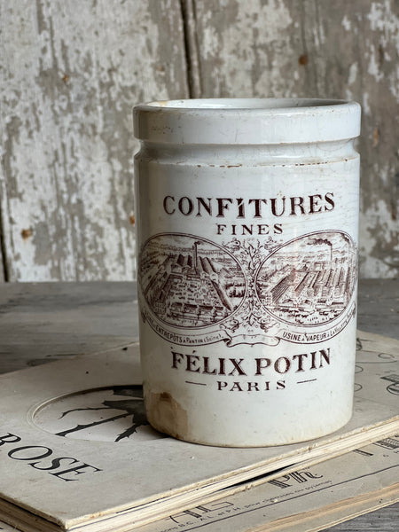 Vintage French Felix Potin Jar