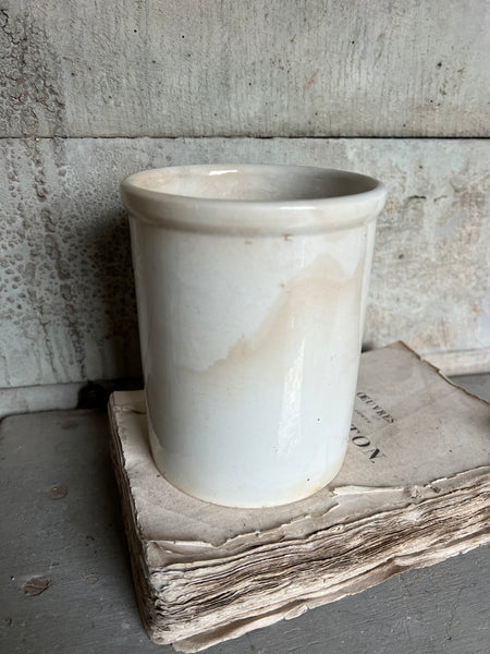 Chunky Buttery Antique Confiture Pot