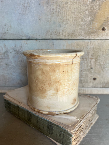 Buttery Antique Apothecary Jar