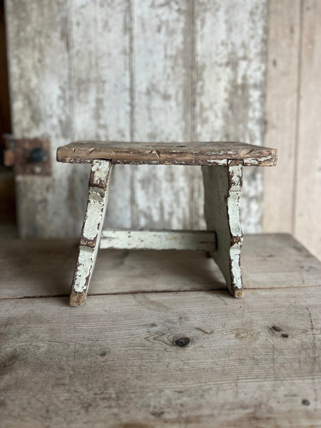 Large Vintage French Stool