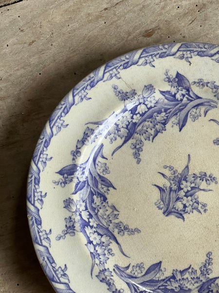 Terre De Fer Porcelain Rustic Floral Plate