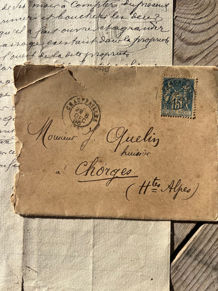 Sweet Antique French envelope