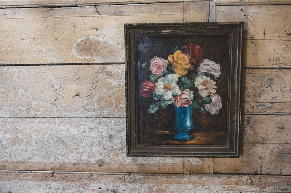 Framed French Floral Oil