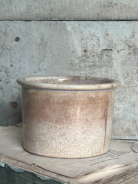 Small Buttery Antique Confiture Pot