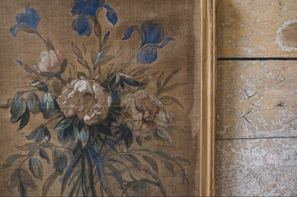Large Antique Floral on Fabric