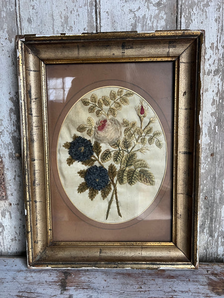 Antique Framed Embroidery