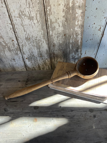Vintage French Olive Spoon