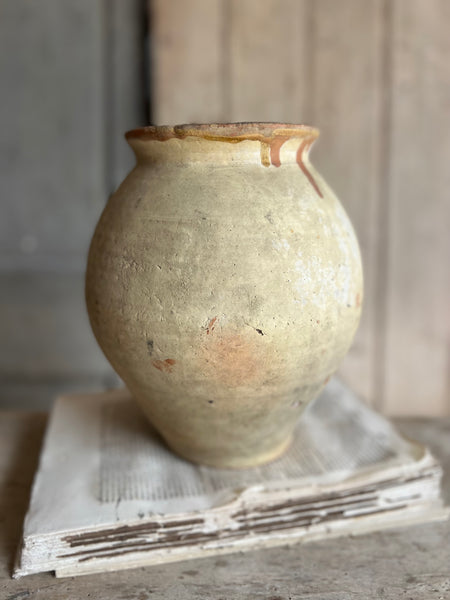 French Vintage Natural Earthenware Vase