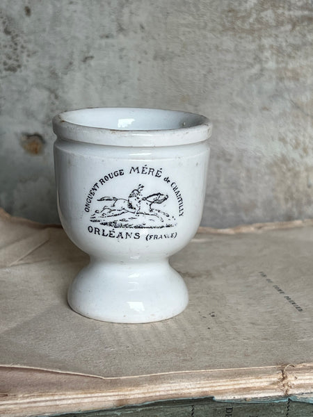 Antique Ironstone Cream Jar