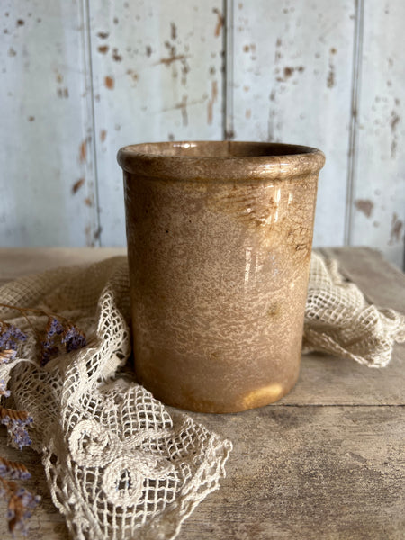 Beautifully Aged Crazed Confiture Pot