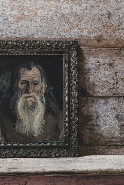 Framed Antique French Portrait