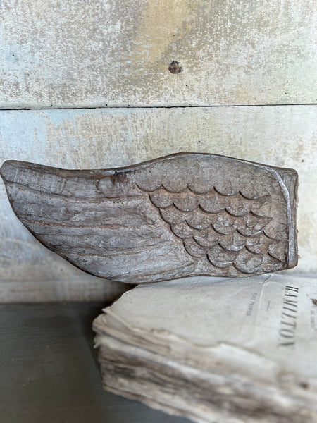 Antique Wooden Carved Wing