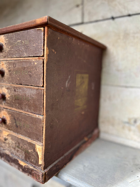 Antique Cotton Reel Drawers