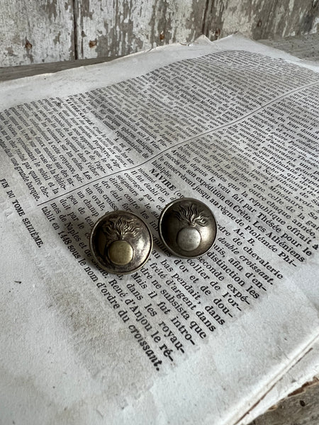 Vintage French Military Buttons (pair)