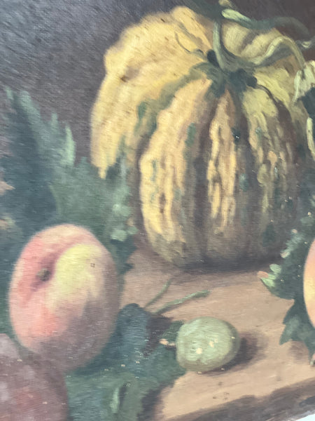 Pumpkin & Fruit Oil Painting on Canvas