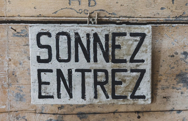 Vintage French Sign