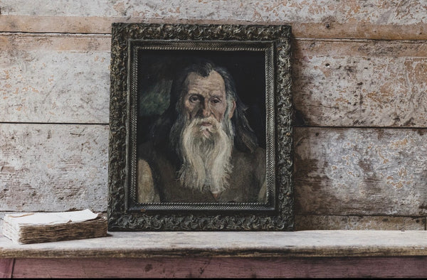 Framed Antique French Portrait