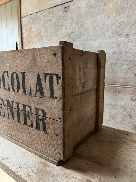 Vintage Chocolat Menier Crate Box