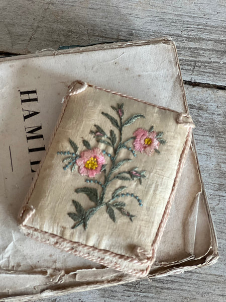 Vintage Silk Embroidered Needle