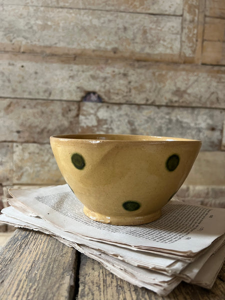 Antique Provençal Spotty Bowl