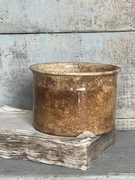 Chunky Buttery Antique Confiture Pot