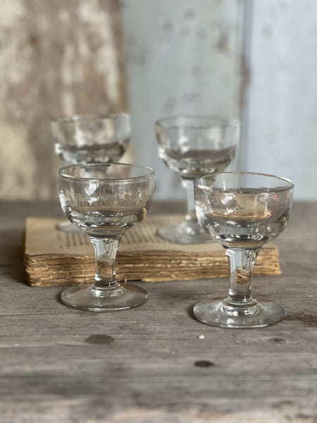 Collection of Sweet French Vintage Glasses