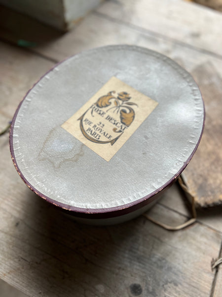 Rose Descat Paris Vintage Hat Box