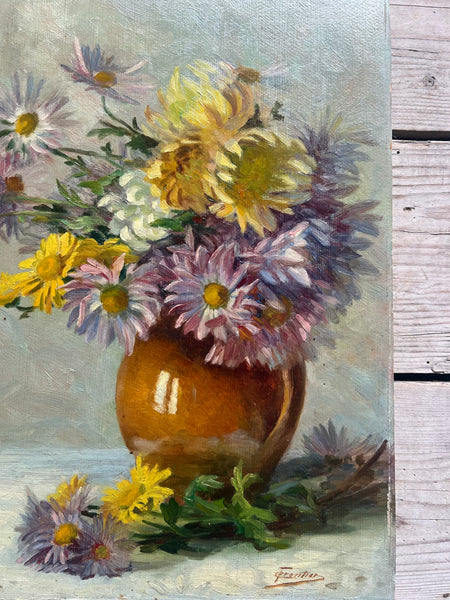 Floral Oil on Board