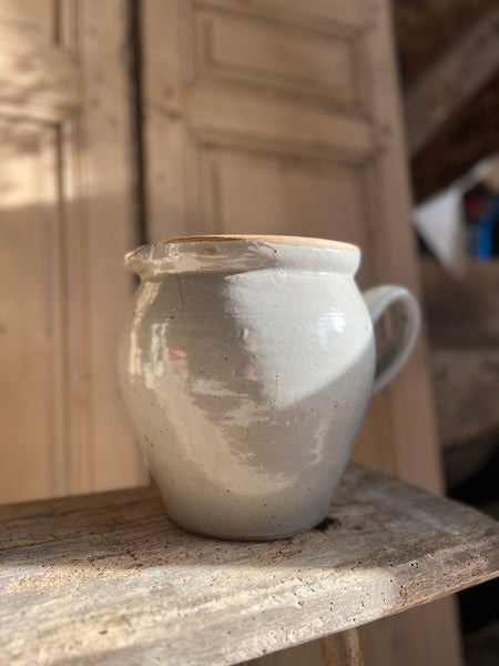 French Stoneware Handled Jug