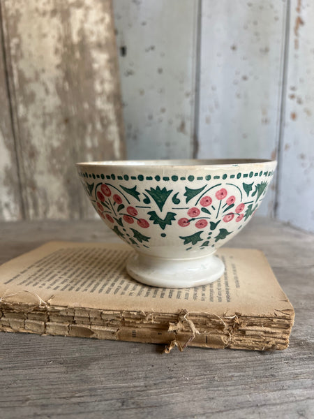 Crisp Stencilled Digoin Cafe Au Lait