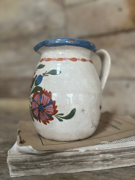 Large Vintage Painted Jug