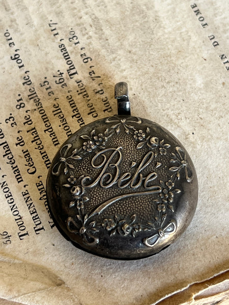Antique French Bebe Rattle Charm