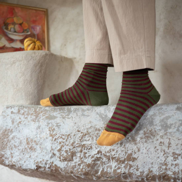 Bonne Maison Cypress Striped Socks