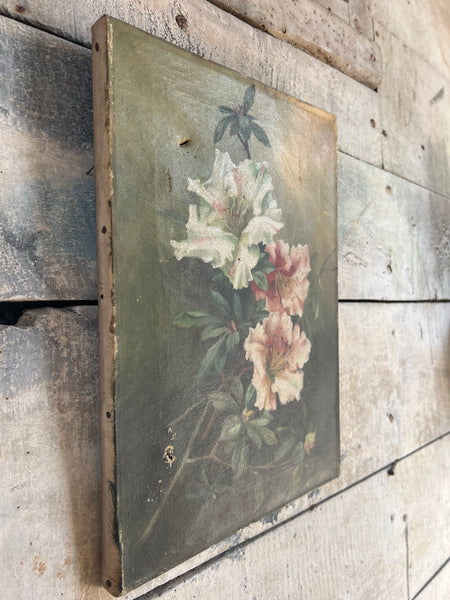 Floral Oil Painting on Canvas