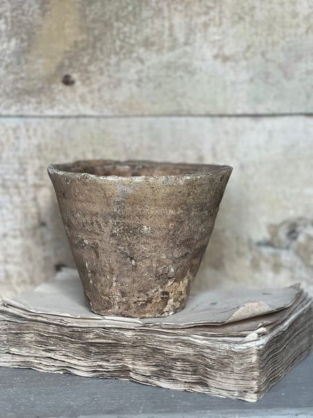 Large French Vintage Resin Pot