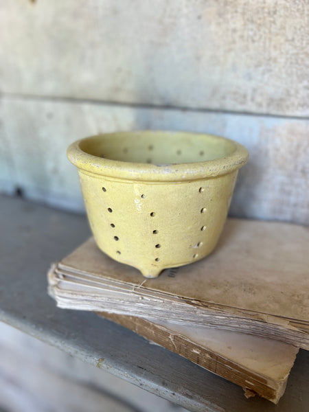 Medium Yellow Vintage French Faiselle Cheese Mould