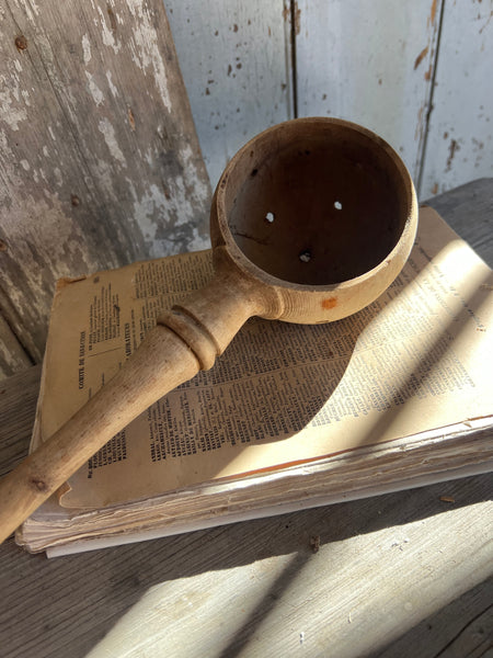Vintage French Olive Spoon