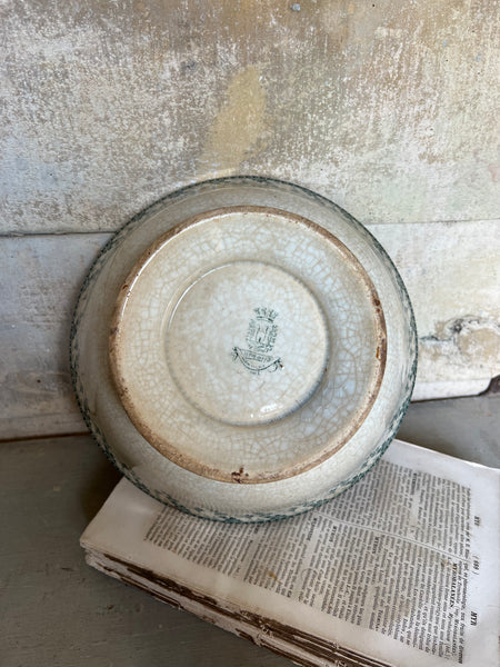 Large Vintage French Transferware Bowl