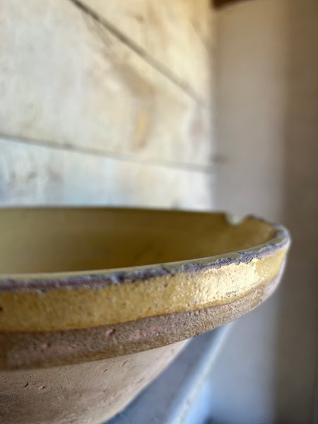 Antique Earthenware Bowl from France