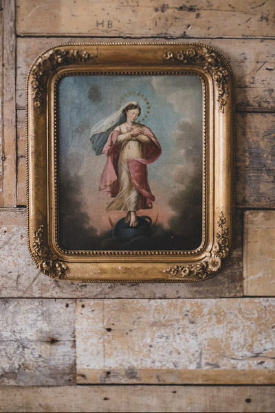 Antique French Oil Painting