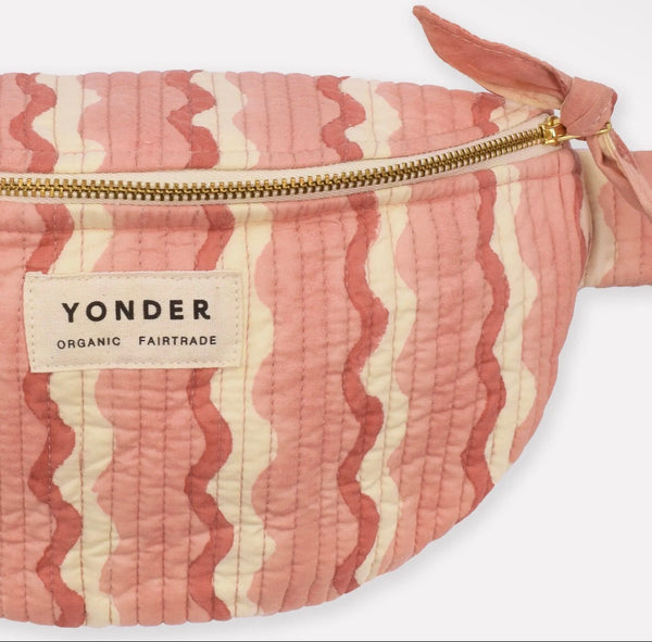 Cotton Quilted Bum Bag, Floss Pink