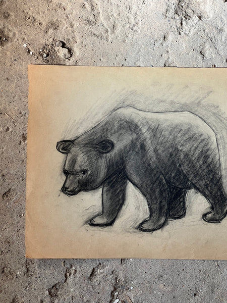 Vintage Charcoal Bear