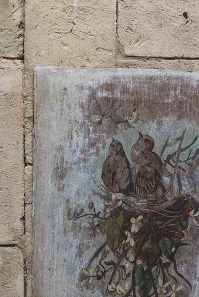 Antique Bird Painting 1894