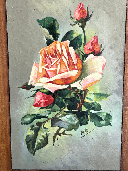 French Floral Oil Painting