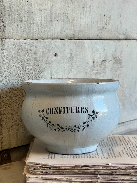 French Vintage Confitures Pot